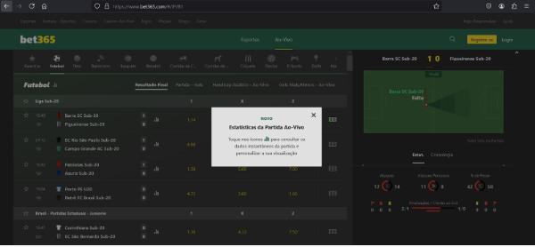 Estatísticas Ao Vivo Bet 365