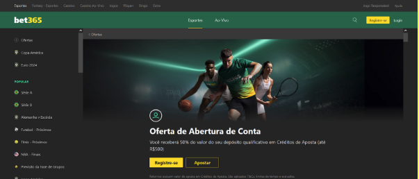 Oferta Abertura de Conta Bet365